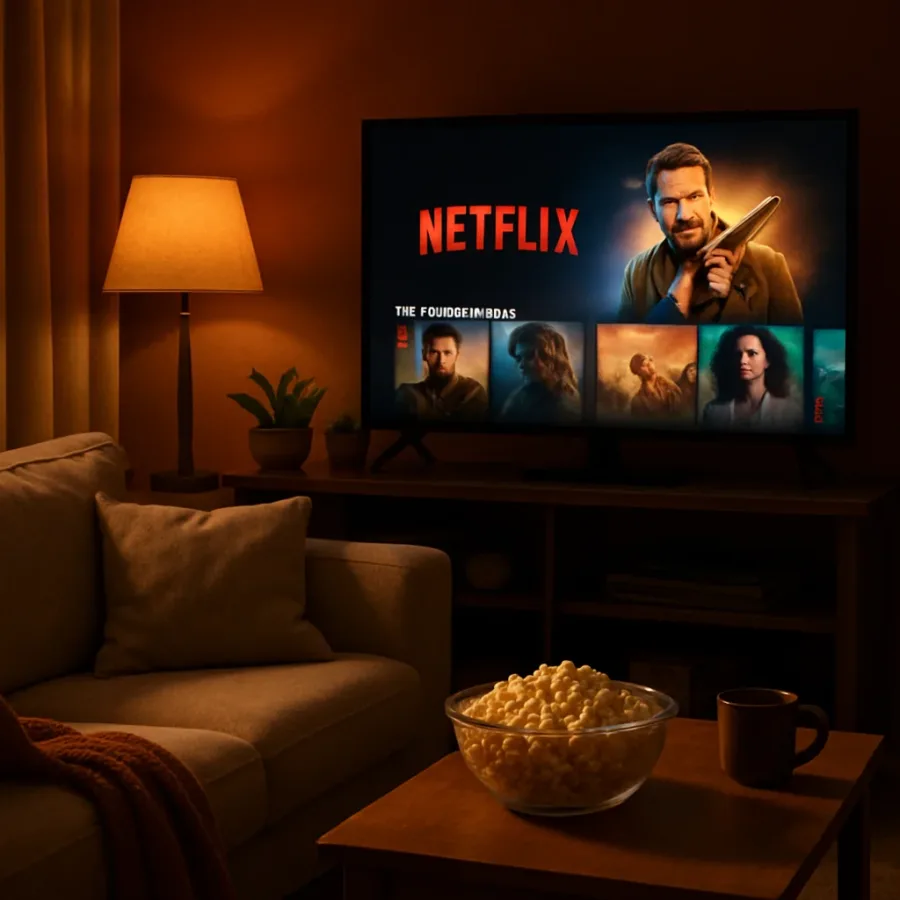 Najlepsze filmy na wieczór na Netflix — idealne na relaks